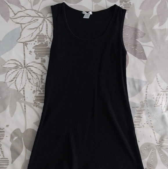 La Camilia Plain Black Tank Top - Picture 1 of 3